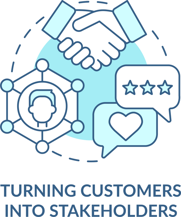 Loyalty Program Blue Icons Bundle