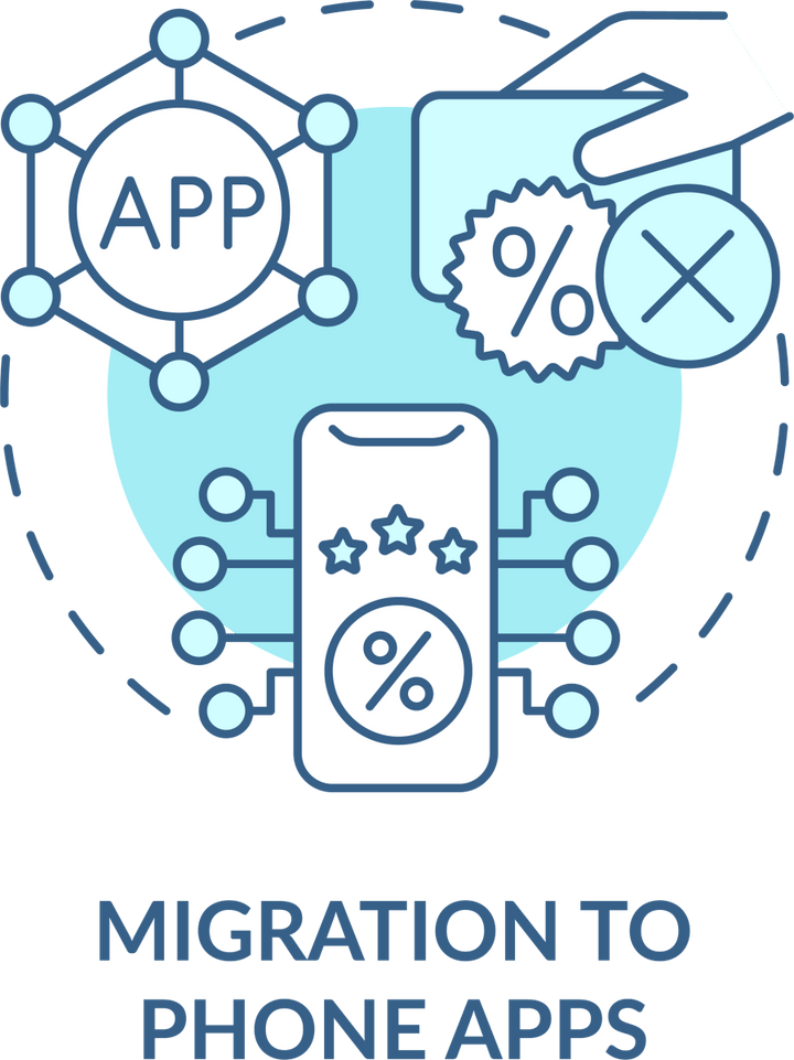 Loyalty Program Blue Icons Bundle