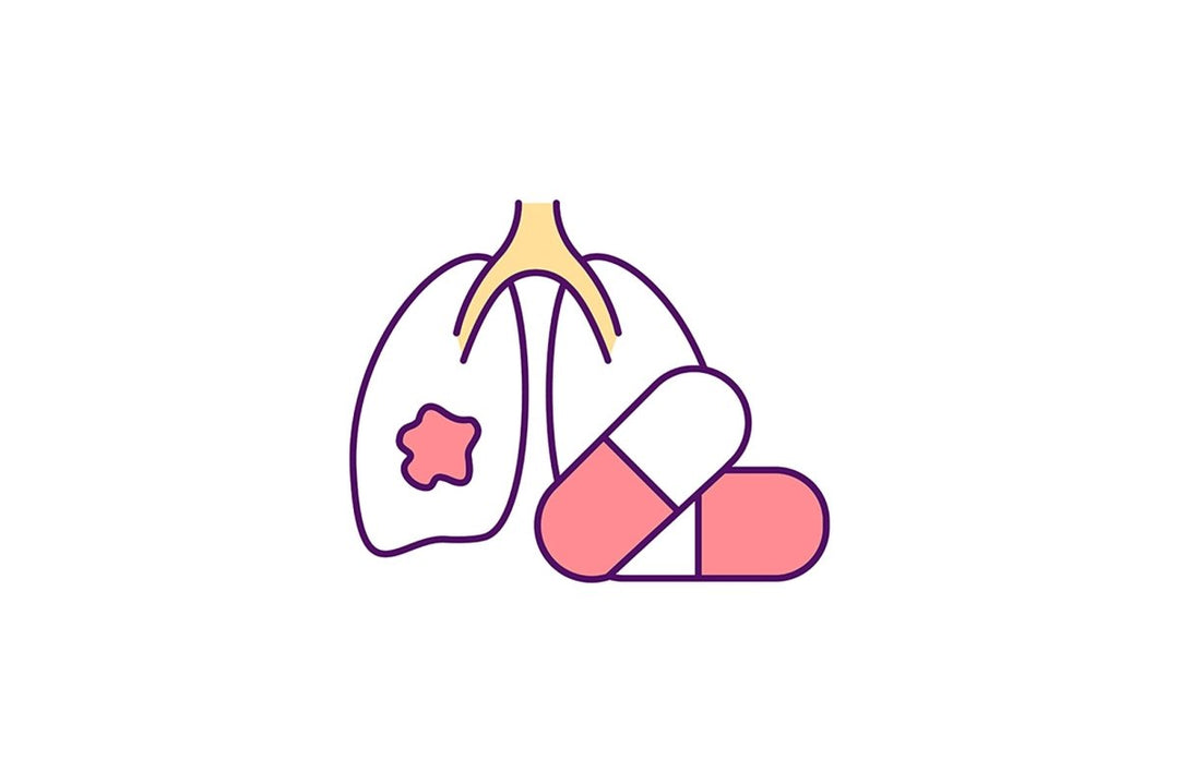 Lung infection symptoms RGB color icons set