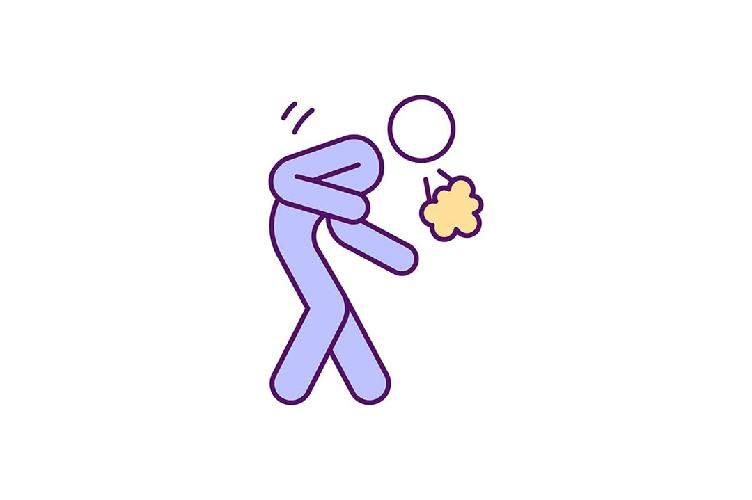 Lung infection symptoms RGB color icons set