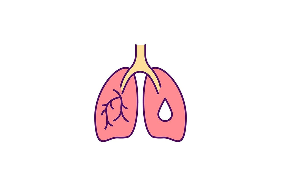 Lung infection symptoms RGB color icons set