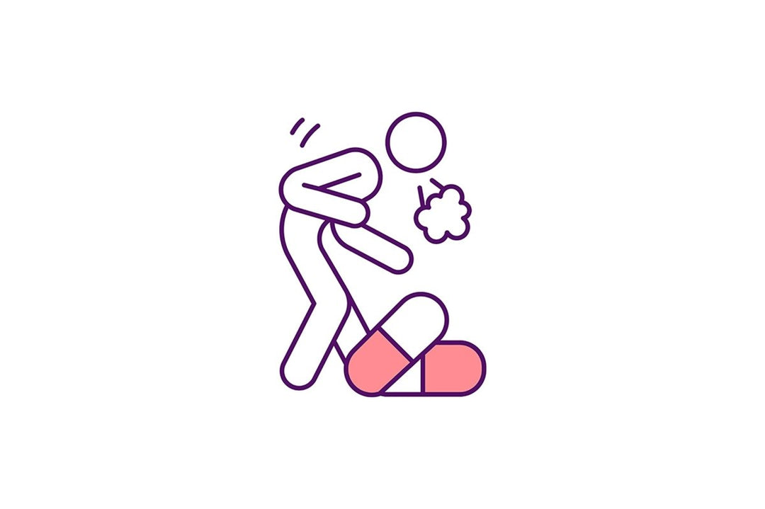 Lung infection symptoms RGB color icons set