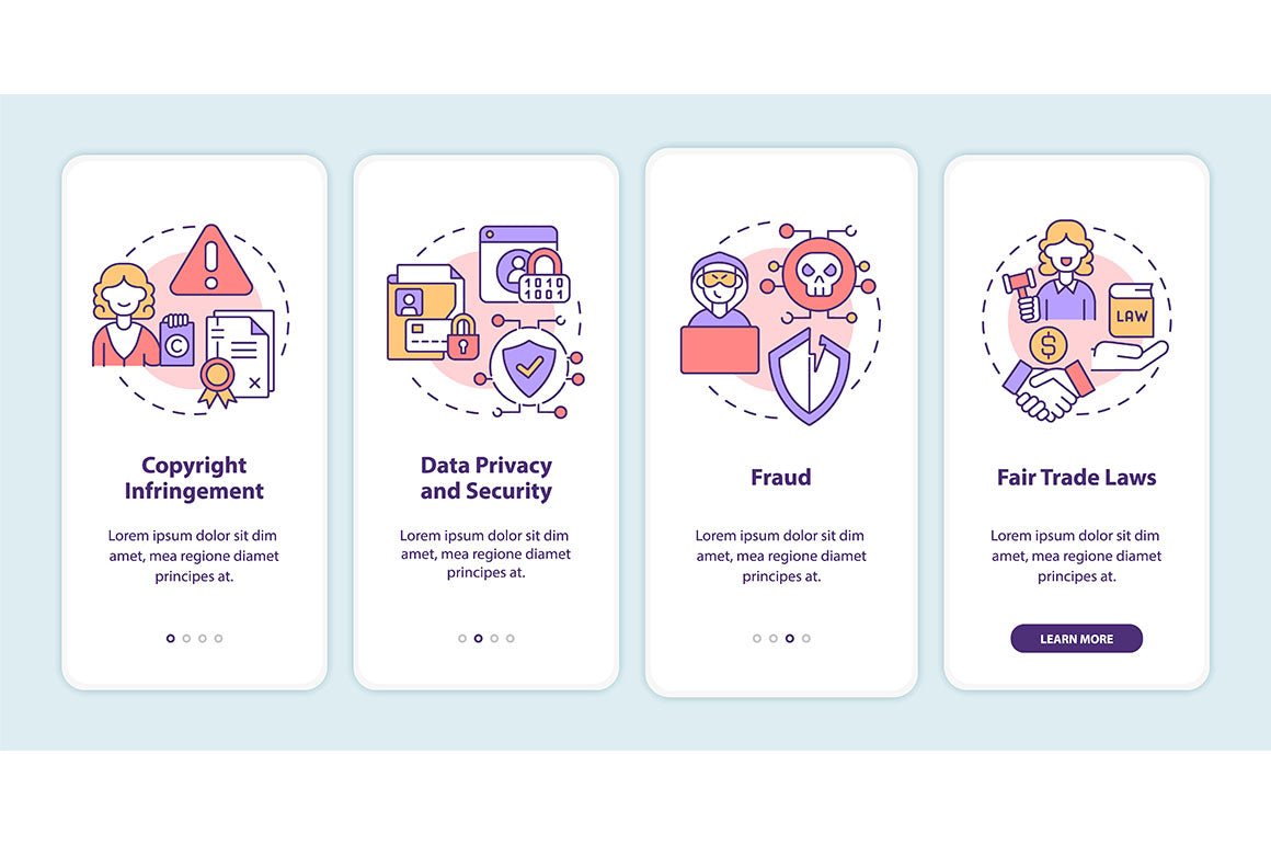 Making money online onboarding mobile app page screen bundle