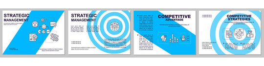 Management brochure template bundle