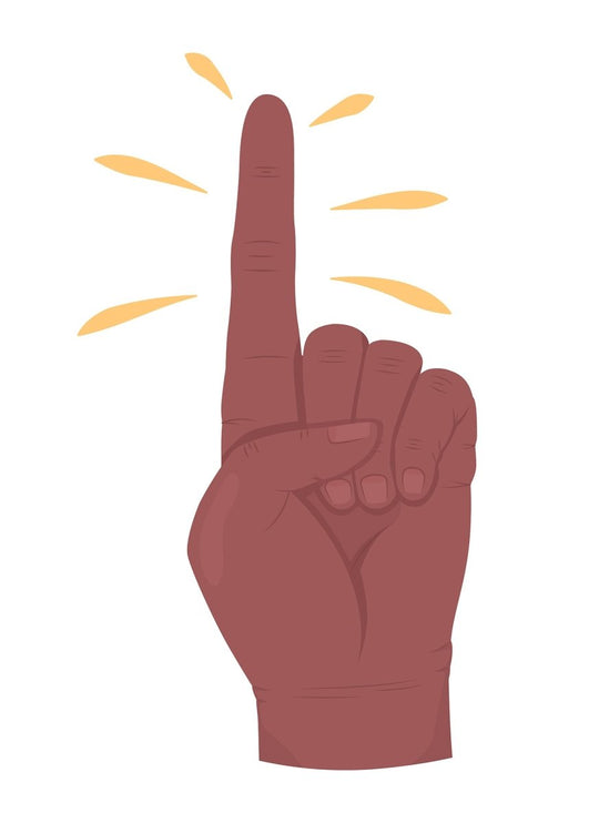 Manual explanation semi flat color vector hand gesture set