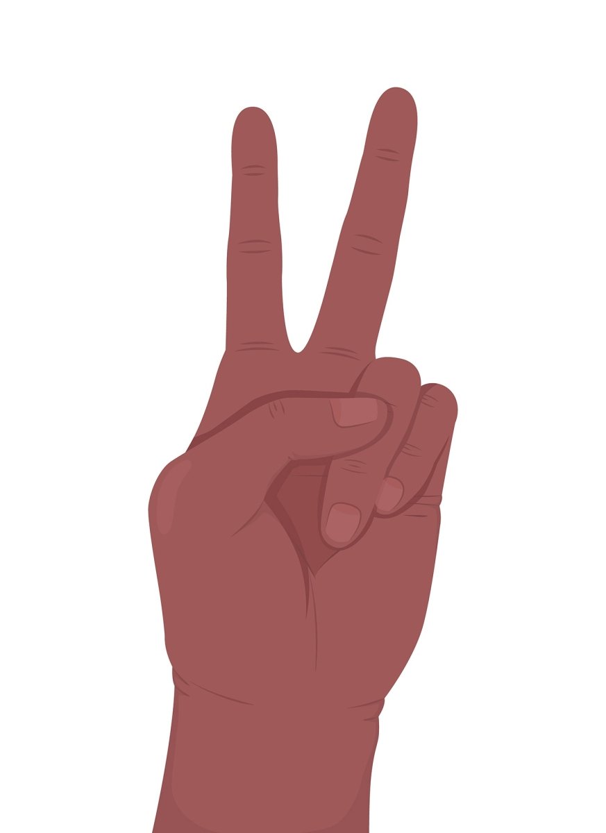 Manual explanation semi flat color vector hand gesture set