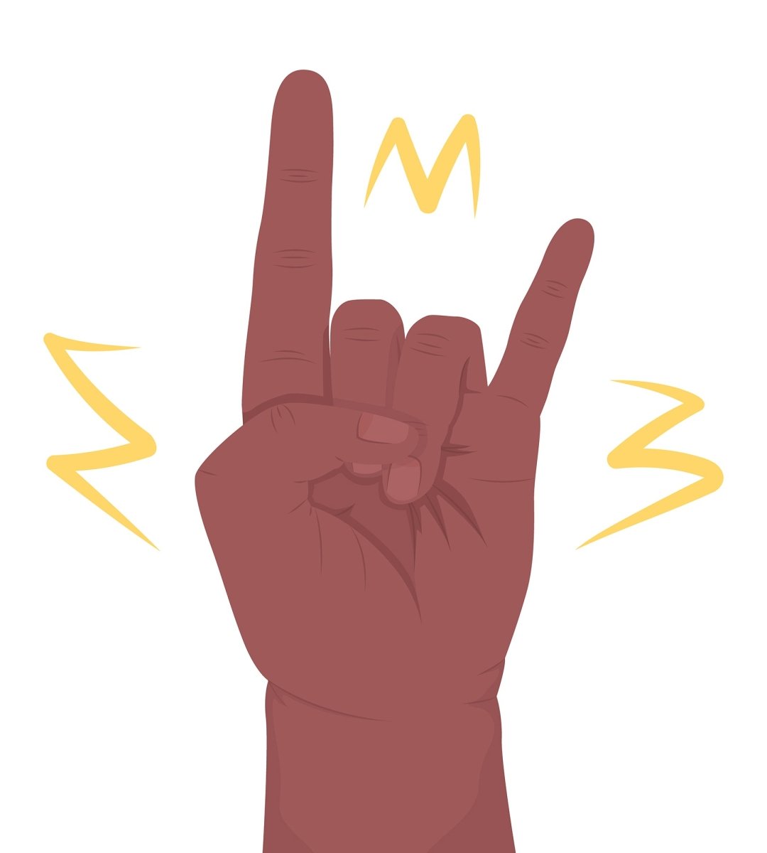 Manual explanation semi flat color vector hand gesture set