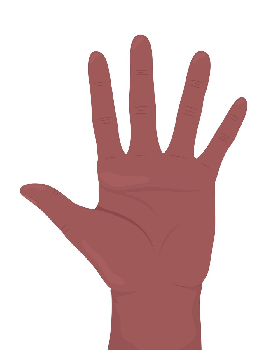Manual explanation semi flat color vector hand gesture set