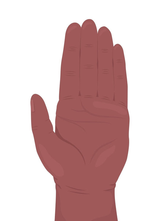 Manual explanation semi flat color vector hand gesture set