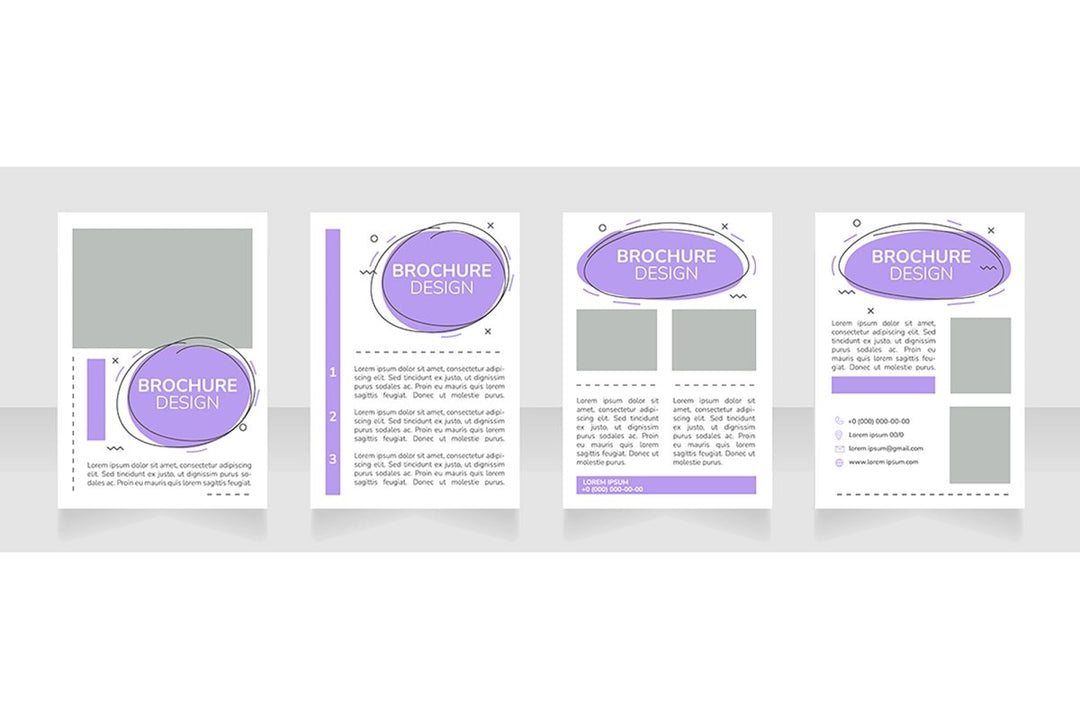 Marketing brochure layout design bundle