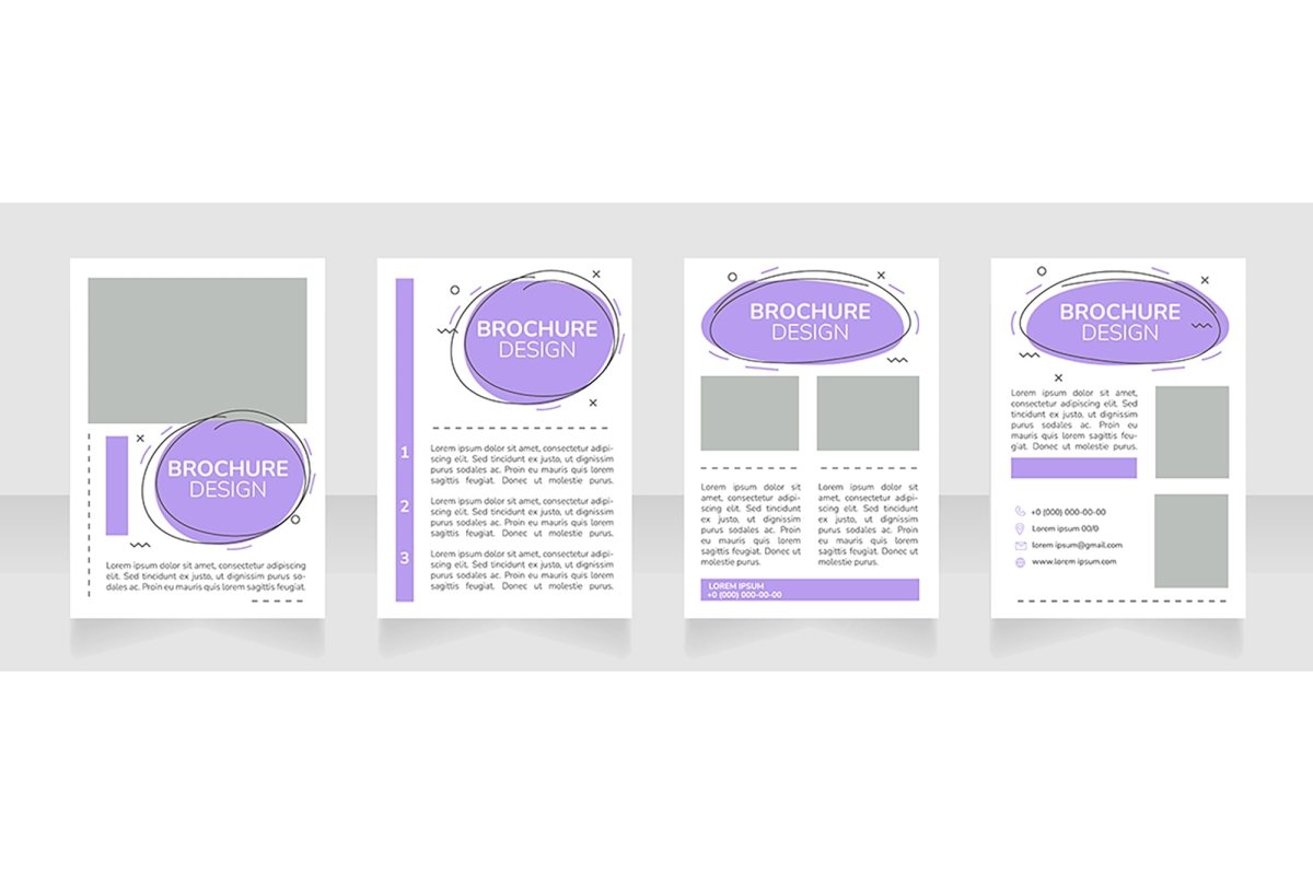 Marketing brochure layout design bundle