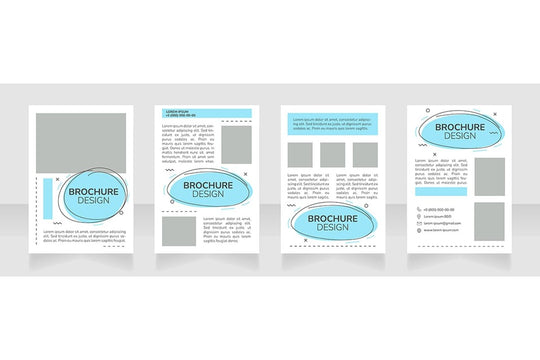 Marketing brochure layout design bundle