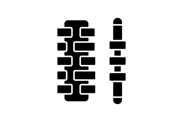 Massage tools and equipment black glyph icons set on white space