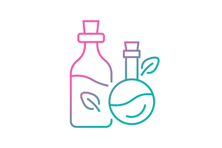Massage tools and equipment gradient icons set for dark and light mode