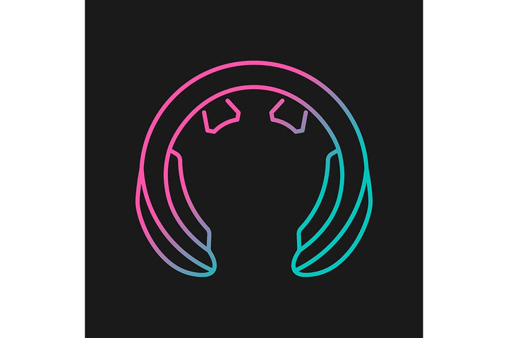Massage tools and equipment gradient icons set for dark and light mode