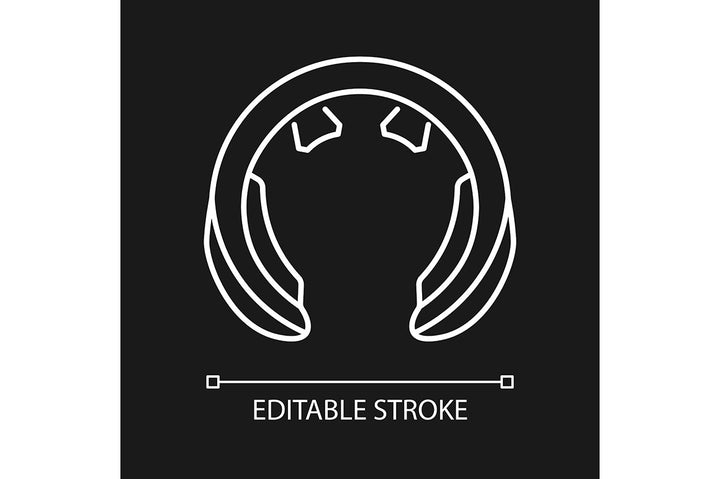 Massage tools and equipment linear icons set for dark and light mode