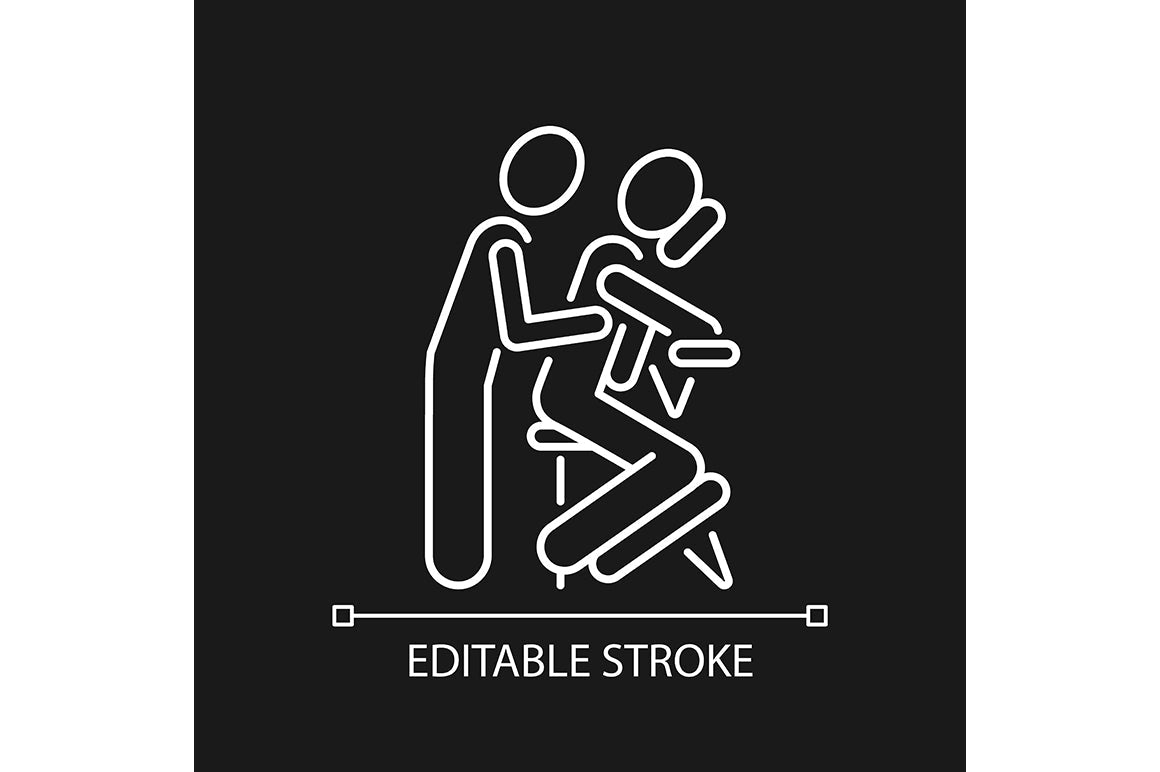 Massage types linear icons set for dark and light mode