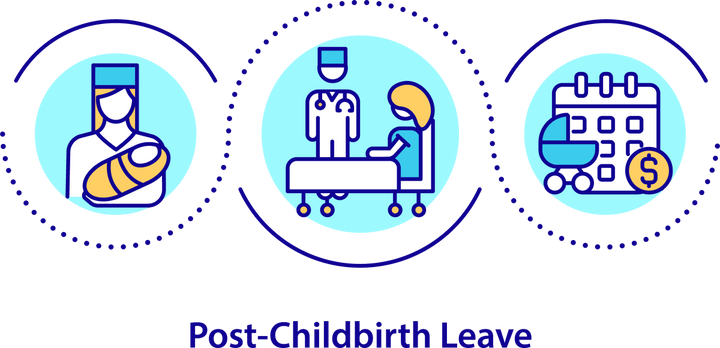 Maternity Leave Duration Icons Bundle