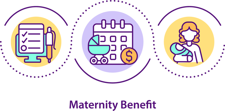 Maternity Leave Duration Icons Bundle
