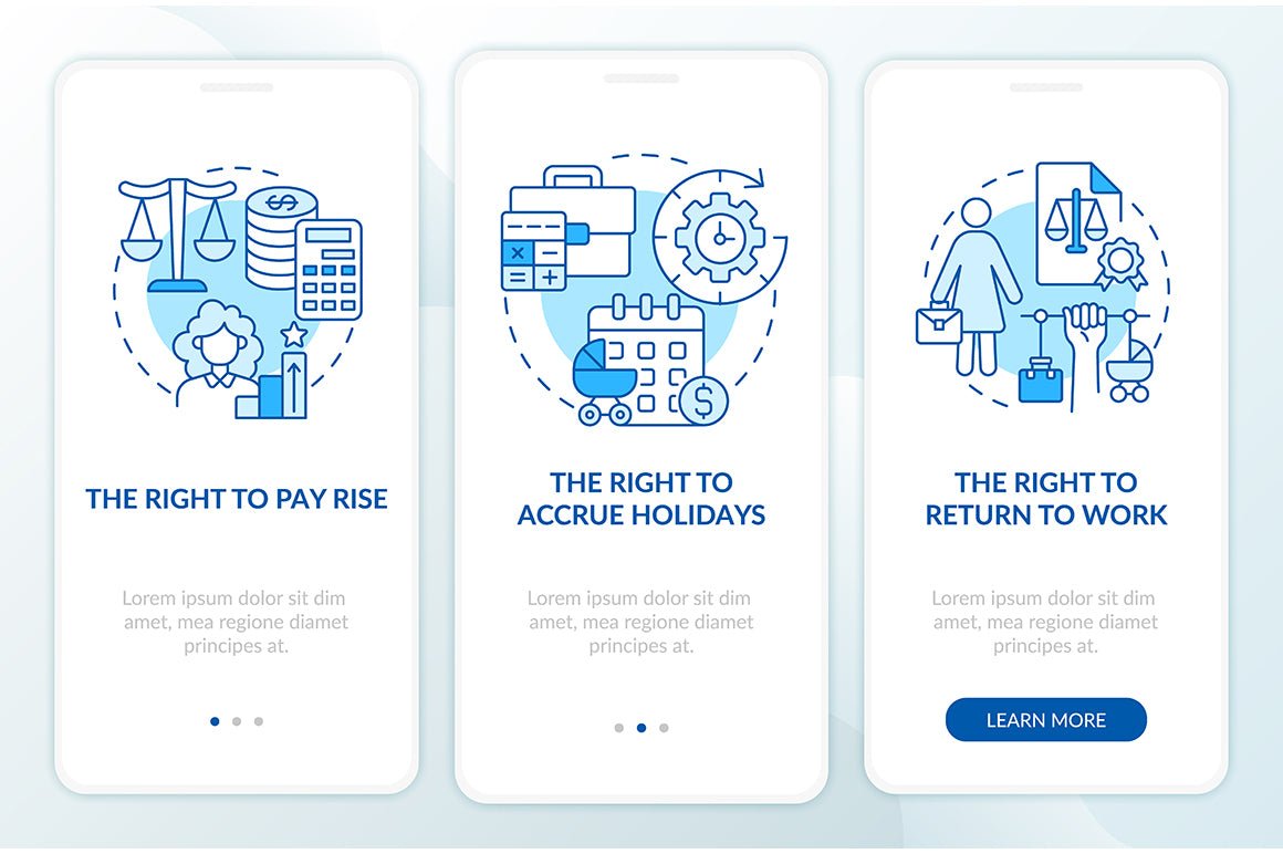 Maternity Leave Related App Page Bundle