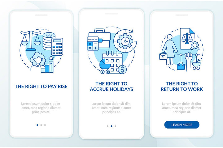 Maternity Leave Related App Page Bundle