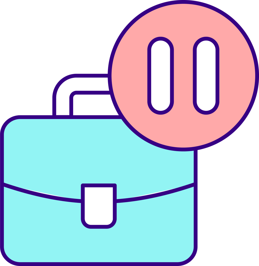 Maternity leave related RGB color icons set