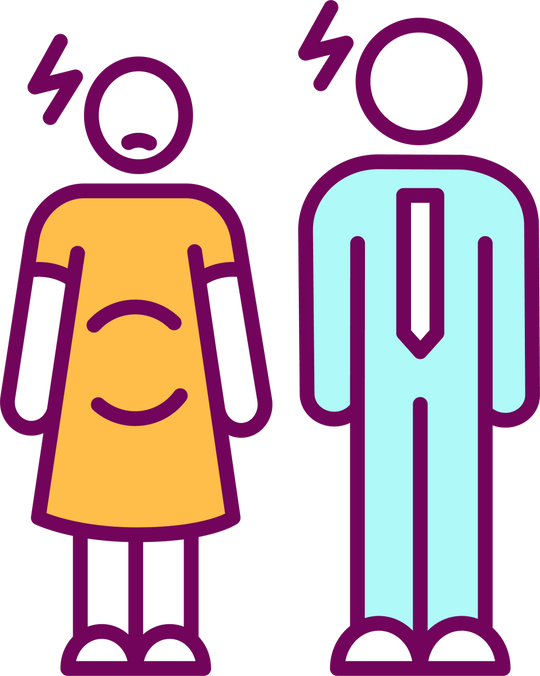 Maternity leave related RGB color icons set