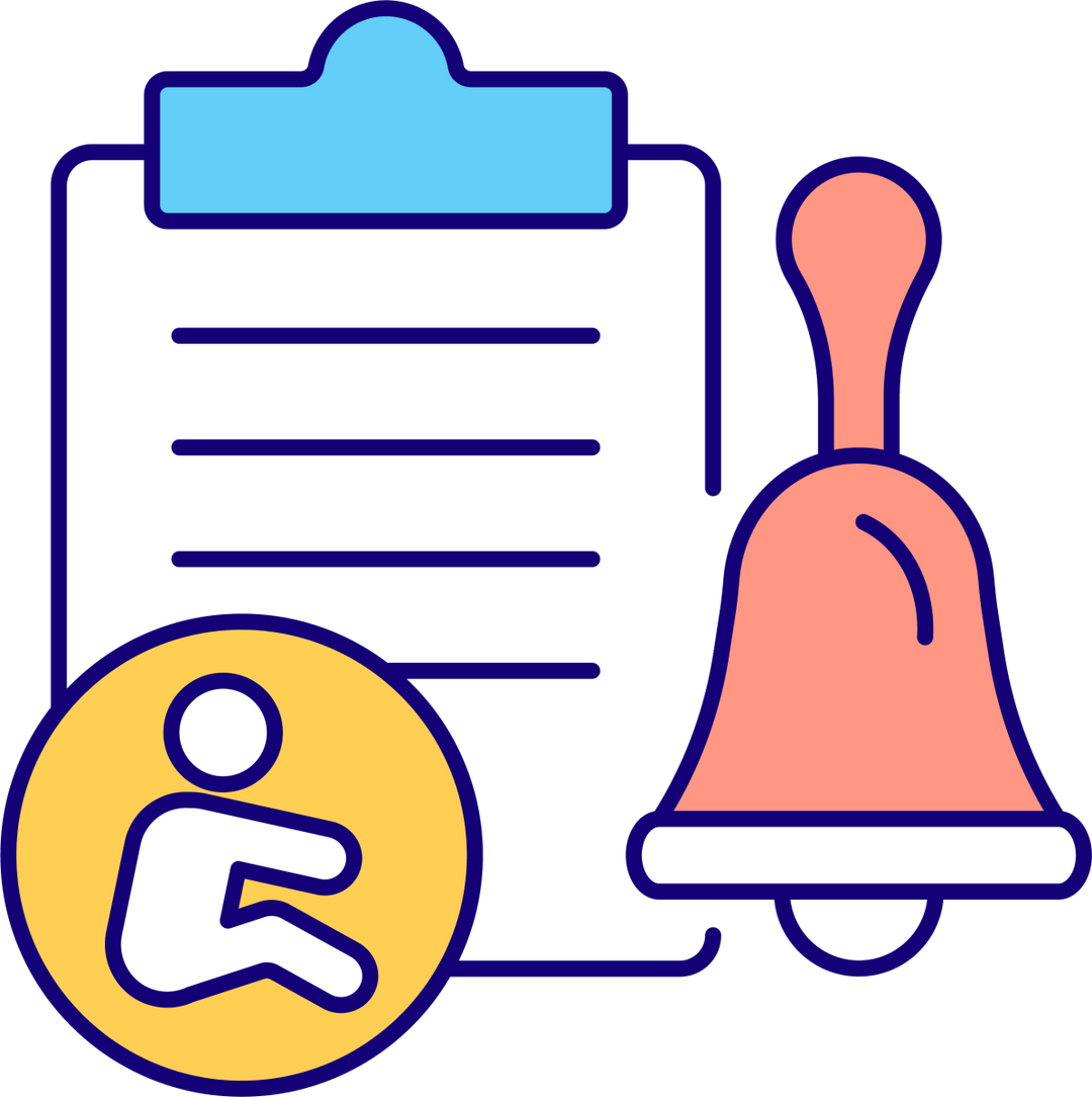Maternity leave related RGB color icons set