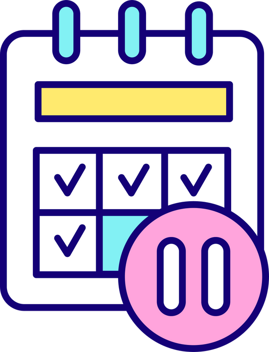 Maternity leave related RGB color icons set