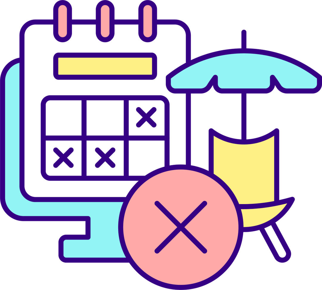 Maternity leave related RGB color icons set