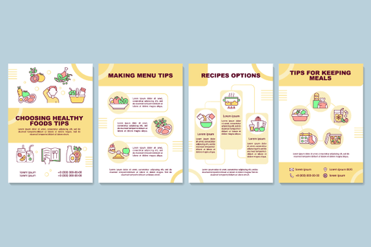 Meal Planning for Family Brochure Bundle