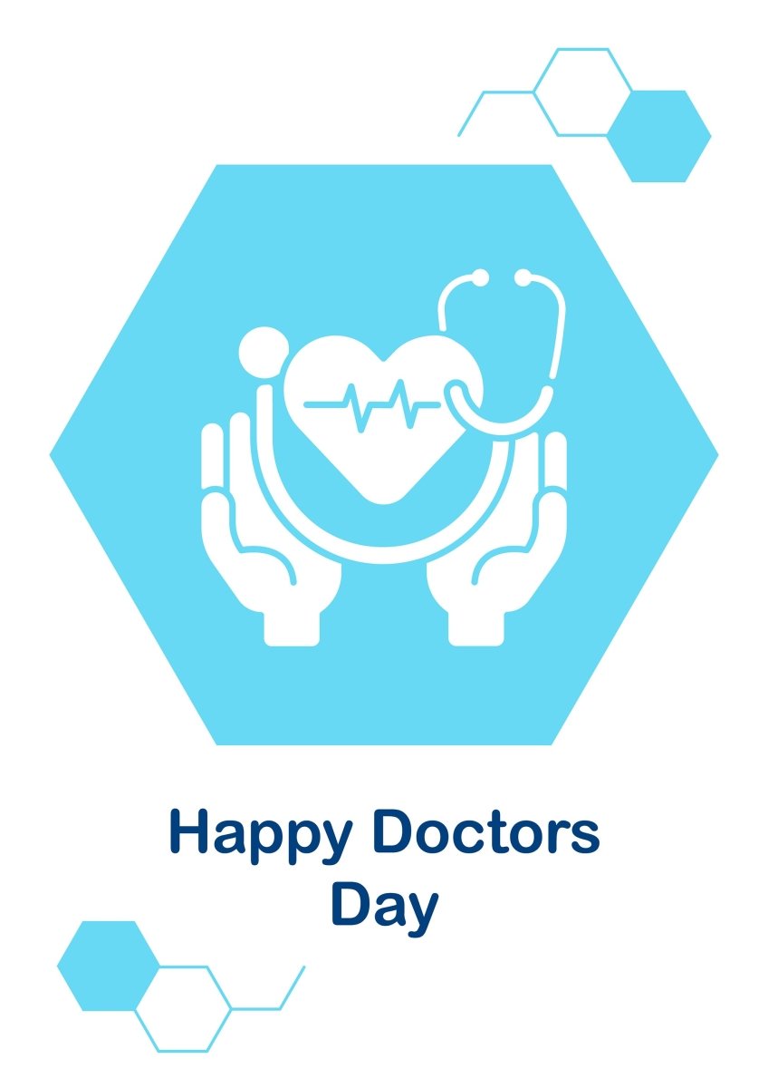 Medical assistants week greeting cards with glyph icon element set