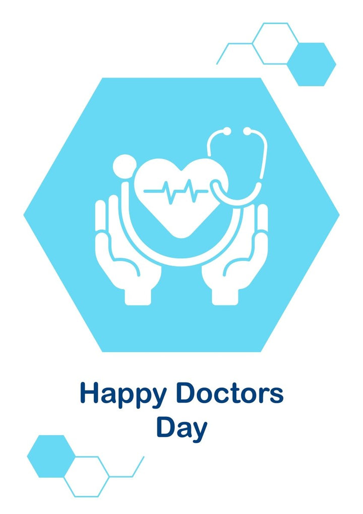 Medical assistants week greeting cards with glyph icon element set