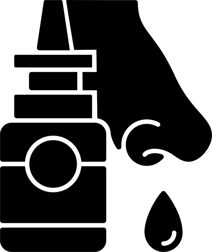 Medical treatment black glyph icons set on white space