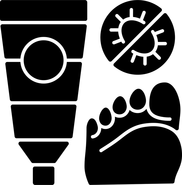 Medical treatment black glyph icons set on white space