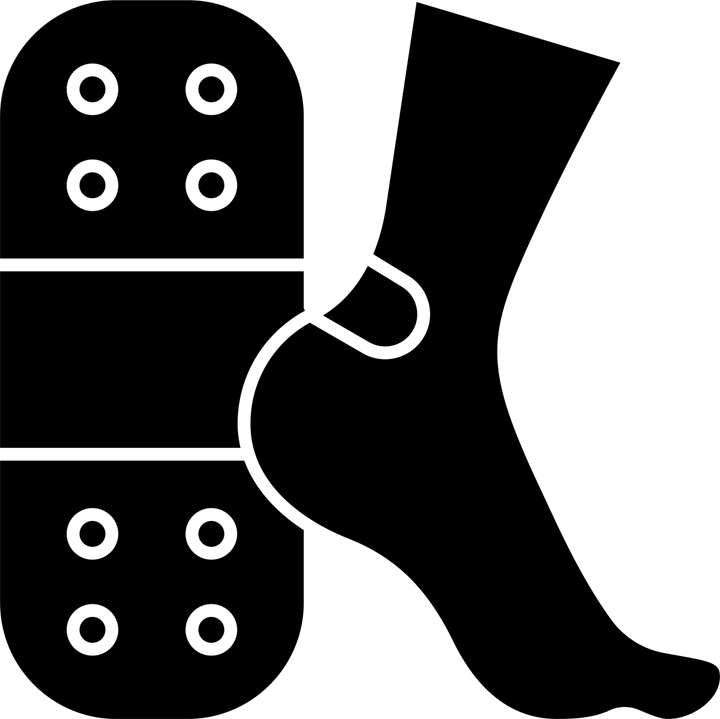 Medical treatment black glyph icons set on white space