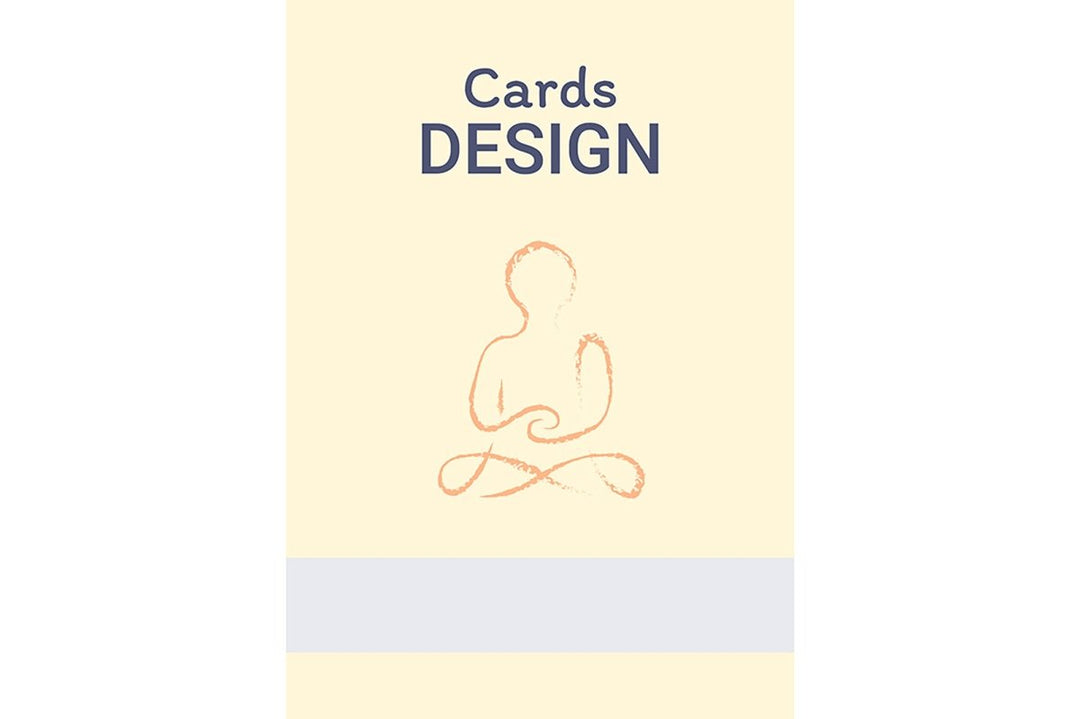 Meditation vector card design template set