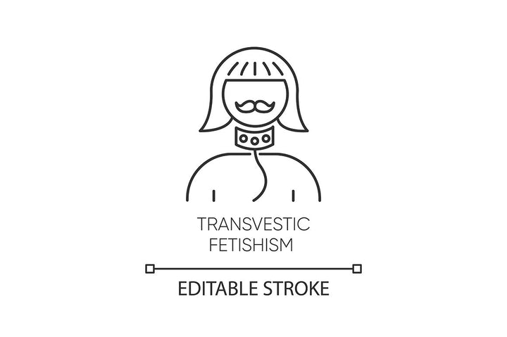 Mental disorder linear icons set