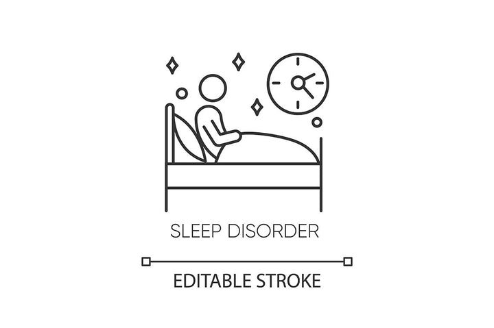 Mental disorder linear icons set