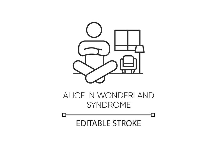 Mental disorder linear icons set