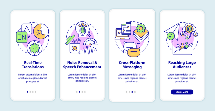 Message Software App Screen Bundle