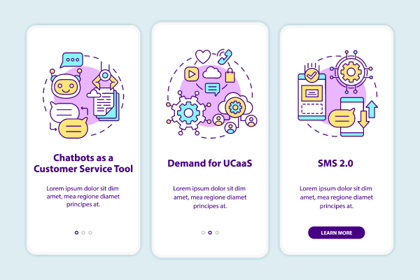 Message Software App Screen Bundle