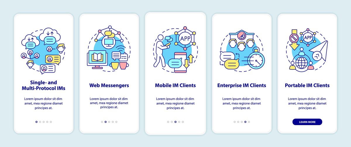 Message Software App Screen Bundle