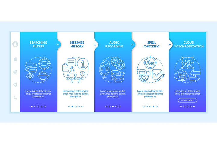 Messaging Software App Screens Bundle