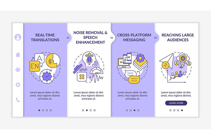 Messaging Software App Screens Bundle