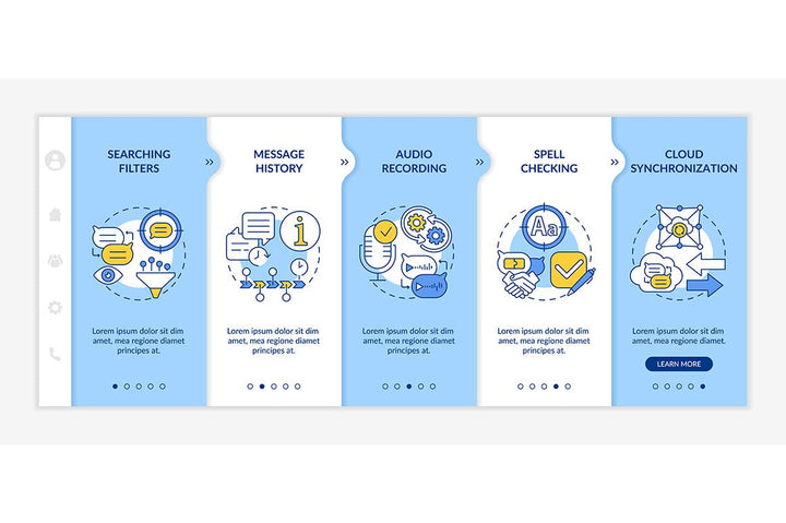 Messaging Software App Screens Bundle