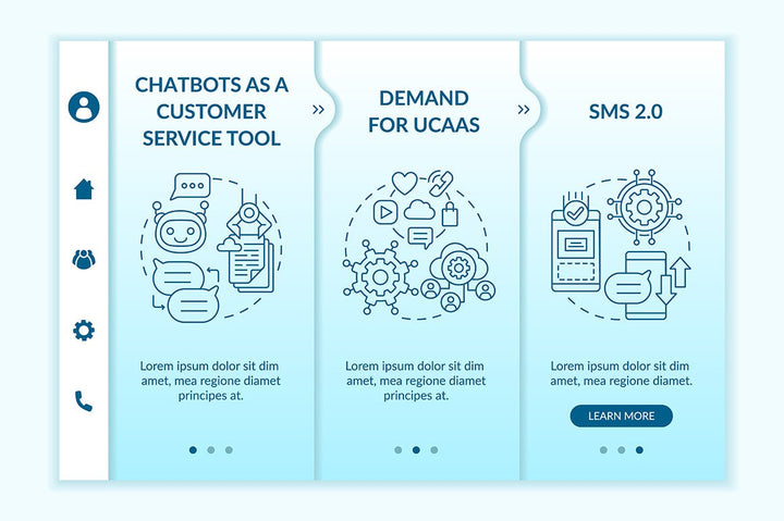 Messaging Software App Screens Bundle