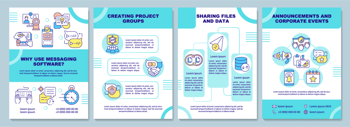 Messaging Software Brochures Bundle