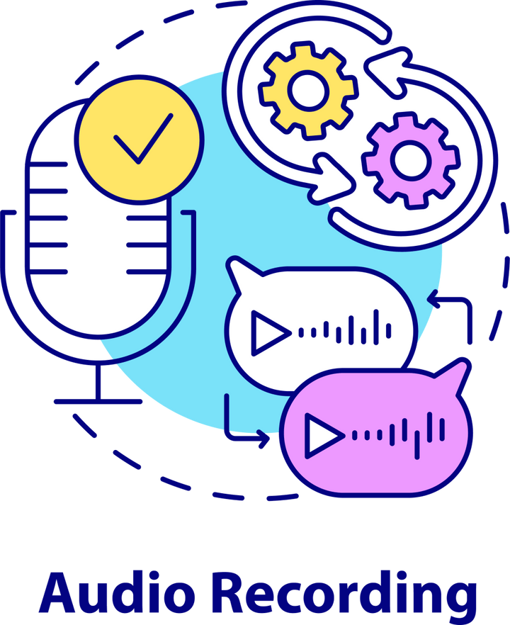 Messaging software concept icons bundle