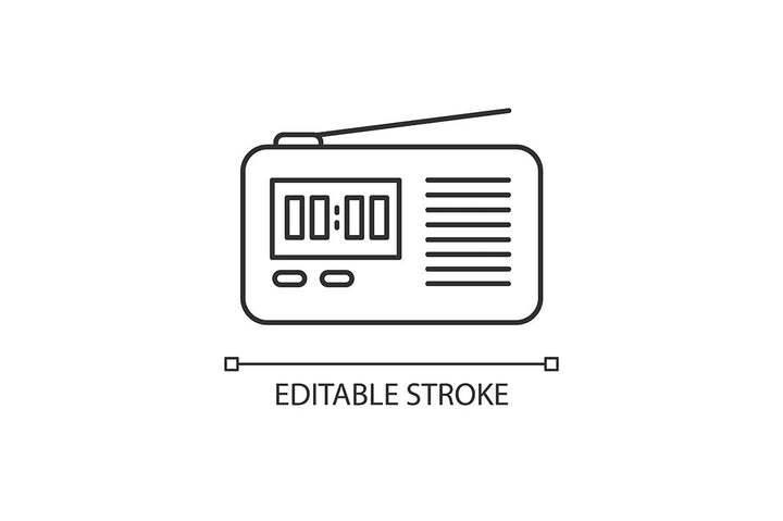 Mobile devices pixel perfect linear icons set
